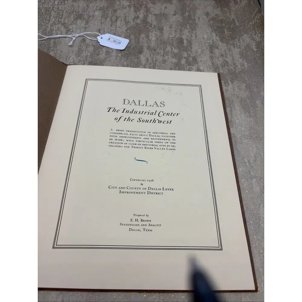 Vtg Pamphlet Dallas Industrial Ctr Of The SW Featuring Dallas Copyright 1928